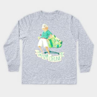 Mountain Drunk Kids Long Sleeve T-Shirt